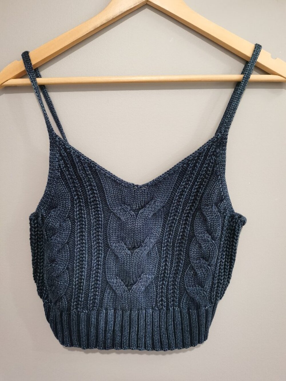 American Eagle Cable Knit Cropped Cami Tank | Size M